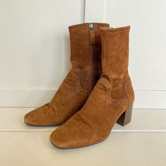 Aquatalia Suede Sock Boots - Picture 1 of 4